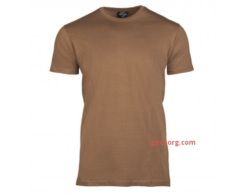 Милтек футболка 100% коттон (коричневая)
