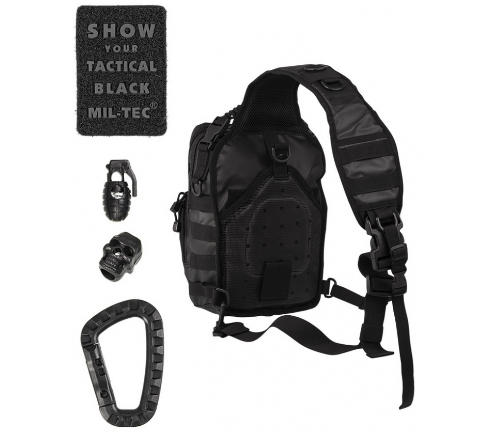 Рюкзак однолямочный "ASSAULT PACK SMALL 10L" черный
