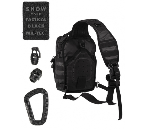 Рюкзак однолямочный "ASSAULT PACK SMALL 10L" черный