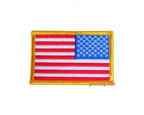 Милтек США флаг нарукавный реверс цветной