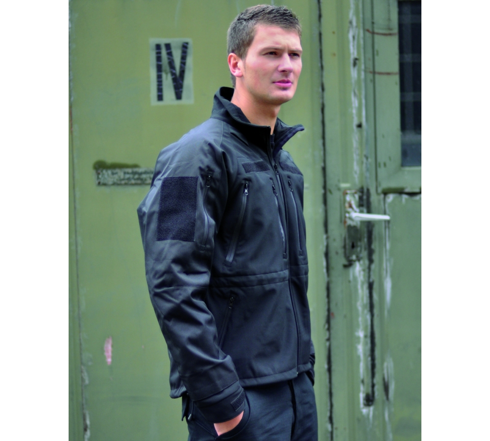 Куртка SOFTSHELL, Mil-tec, черная
