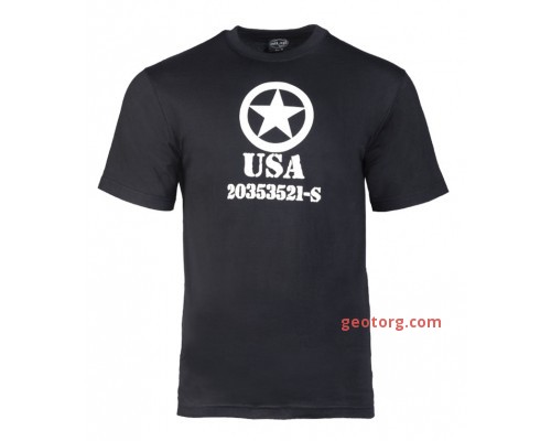 Милтек футболка ′Allied Star′ черная