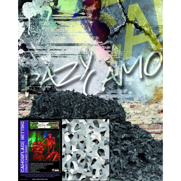 Сетка маскировочная "CRAZY CAMO", Mil-tec, урбан, 2,4 х 6 м