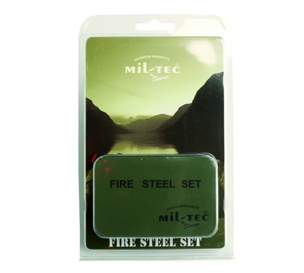 Огниво FIRE STEEL в футляре, Mil-tec
