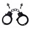 Черные наручники с одинарным замком