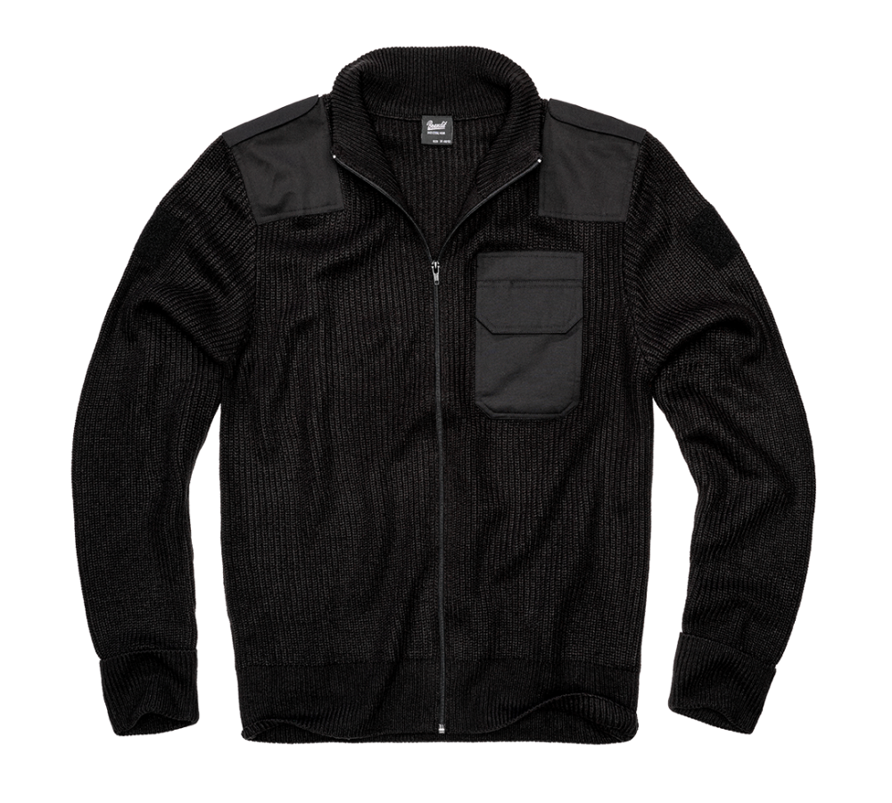 Вязаный кардиган BW Cardigan черный от Brandit