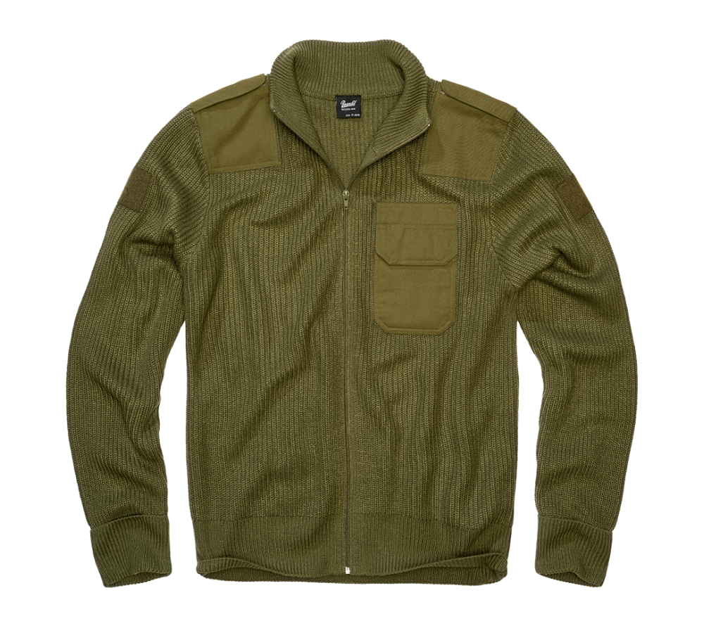 Вязаный кардиган BW Cardigan оливковый от Brandit