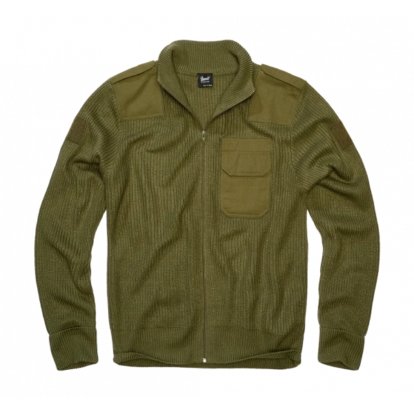 Свитер на молнии BW Cardigan Brandit, оливковый